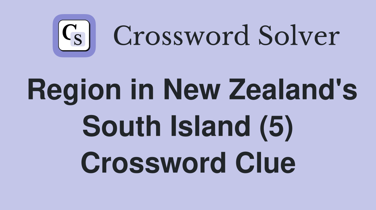 south island city in new zealand crossword clue